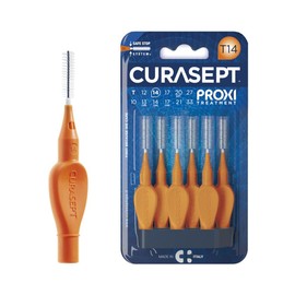 Curasept Proxi T14 Scovolino Interdental Brush - Orange (Pack of 6)