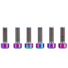 Rust Proof Stem Bolts,Bicycle Titanium Bolts, 6 Pcs M5 ×