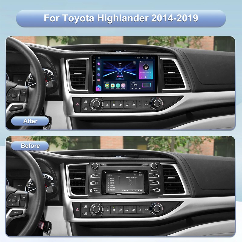 5GWiFi Upgrade Car Stereo Radio for Toyota Highlander 2014-2019 -