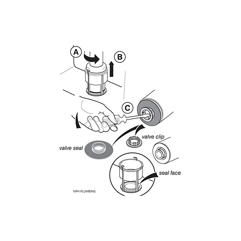 NPH Plumber Pack 2 x Replacement Ideal Standard Armitage SV01967