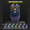 One Handed Keyboard Mouse Set Wired 35 Keys RGB Backlight