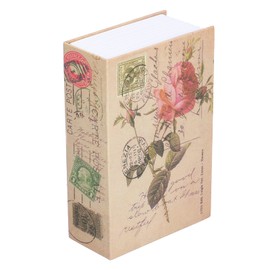 Tissting Book Safe with Combination Lock, 18 x 12 x 5.5 cm Rose Real Pages Book Safe Hidden Lockable Code Lock Book Safe for Money Cash Cards Small Items