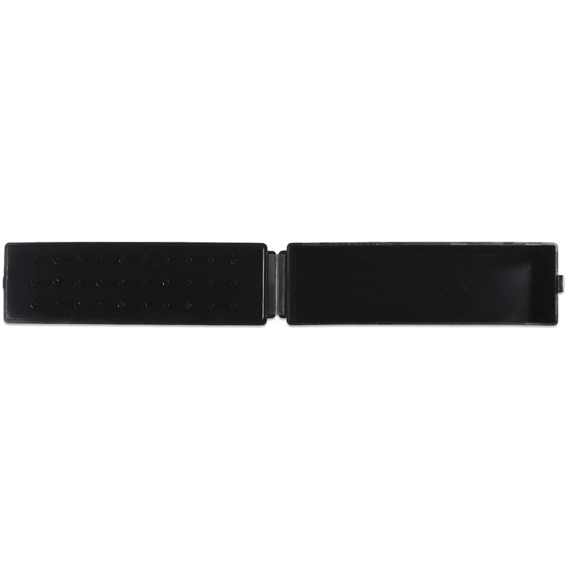 30 Holes Black Rectangle Nail Drill Bit Holder Stand Display