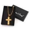Scddboy Bible Verse Christian Lord's Prayer Cross Pendant Necklace for