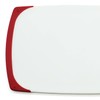 Starfrit 10-Inch x 6-Inch Antibacterial Cutting Board, White and Red