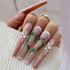 Kit De 24 Uñas Postizas De Gel Francesas A Presión,