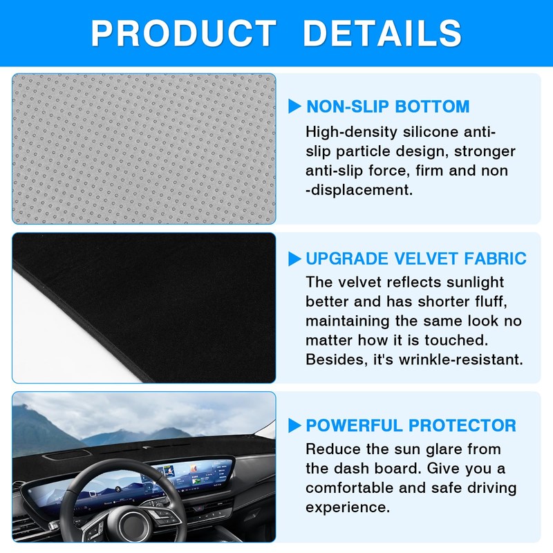 Autorder Dashboard Cover Mat for 2024 2025 2026 Buick Envision