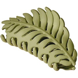 Hair Clamps Leaf shaped Many Teeth Big Claw Clips 3.5 Inch Non slip Leaves Hair Catch Barrette Jaw Clamp Hairpins for Women Girls Thin Thick Hair