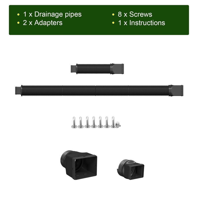 Ogutter Rain Gutter Downspout Extensions, Downspout Extender for Rainwater Drainage