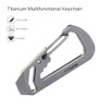 MecArmy EH3 EDC Keychain Carabiner, Crowbar/Allen Key/Bottle Opener (Titanium)
