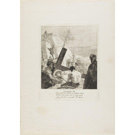Historic Pictoric Print : Christ Falls Beneath The Cross for The Third Time, Plate Nine from Stations of The Cross, Giovanni Domenico Tiepolo, c 1945, Vintage Wall Decor : 08in x 12in