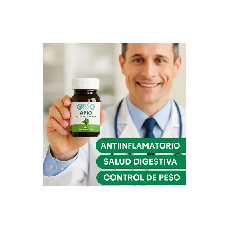 Apio En Polvo - Go3b - 60 Cápsulas - Suplemento