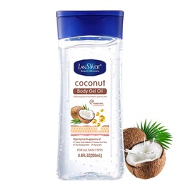 Coconut Body Oil for Women - Essential Oil for Body & Face - Natural Massage Body Oil for Dry Skin - Hydrating Body Oil - Easy Absorb Skin Oil for Skin, Face, Hair, Scalp, Nails, Scars (200ml)