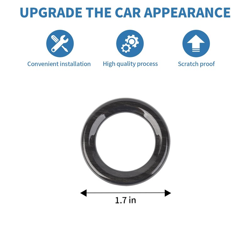 PDKLIN for Silverado Push Start Stop Button Trim Ring Cover