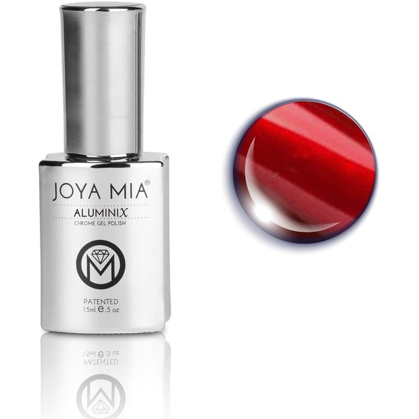 Joya Mia Aluminix Chrome Gel Nail Polish Silver Base Long Lasting Easily Soak Off Unique Colors 15ml