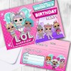 LOL Invitations (WRITE ON) Birthday Party Invites Double Sided (Pack