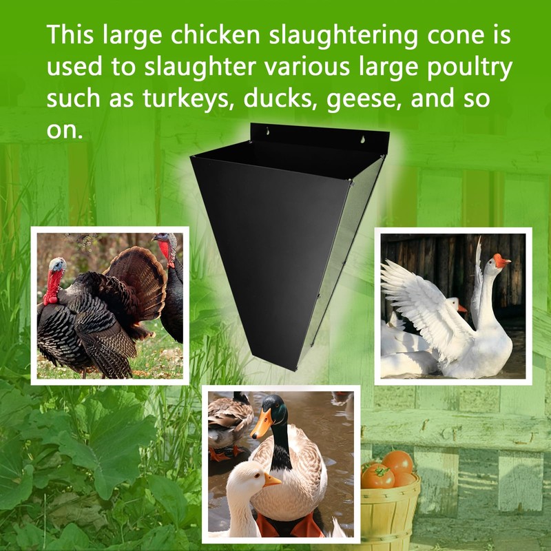 Chicken Cone for Butchering Farm Level Chicken Slaughtering Cone -