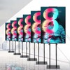 HUAZI Poster Stand for Display Double-Sided Heavy Duty Sign Stand