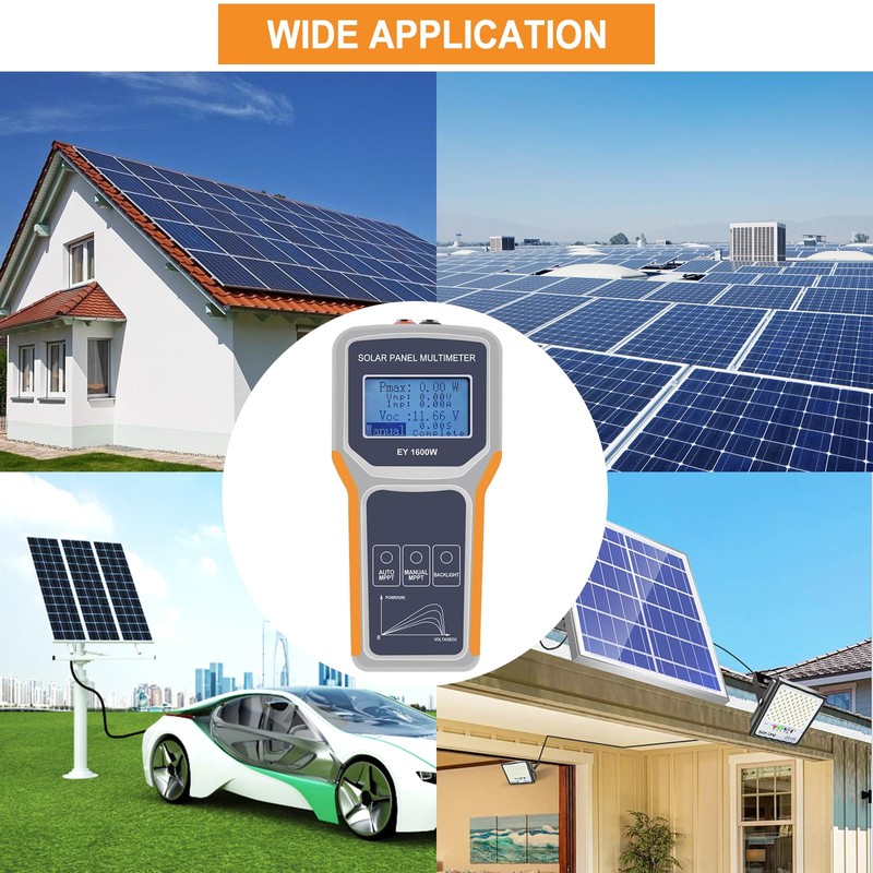 Geloo 1600W MPPT Tester Photovoltaic Solar Panel Tester Solar Panel