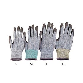 Azul Cut Resistant Gloves, Level 5, Coated, Green, M Size