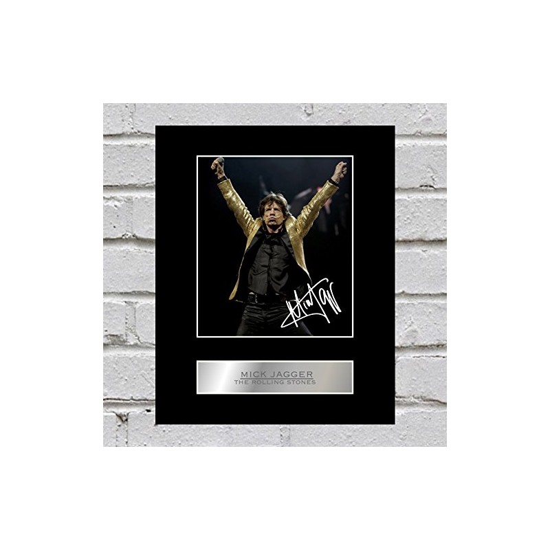 Mick Jagger Signed Mounted Photo Display The Rolling Stones #3