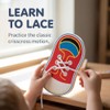 Wooden Shoe Lacing Practice Board, Learn to Tie Training Kit,