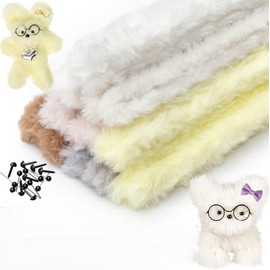 39.37 in Jumbo Plush Pipe Cleaners 10 Pcs 5 Assorted Colors Chenille Stems, Pipe Cleaners Craft, Fuzzy Sticks Great Craft Supplies DIY Art & Craft Projects (Fantasy Teddy Colors)