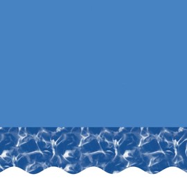 Smartline 20 ft Round Swimming Pool Liner | Swirl Bottom | Overlap Style | 48-52 Inch Wall Height | 20 Gauge Heavy Duty Virgin Vinyl | Designed for Steel Sided Above Ground Swimming Pools