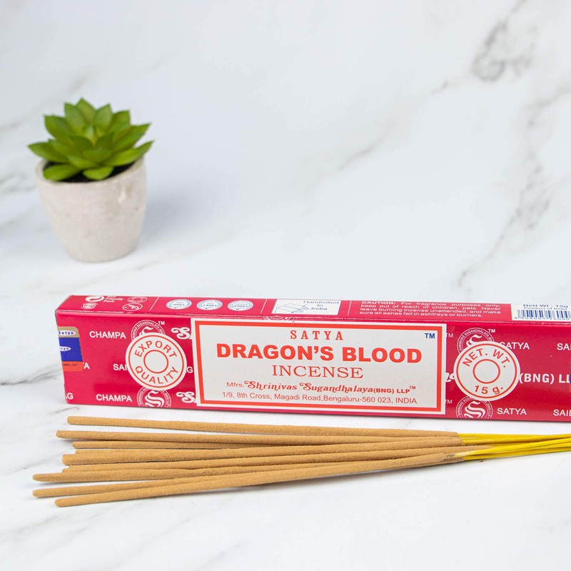 Satya Incense Sticks Dragon 's Blood 12 Boxes of 15