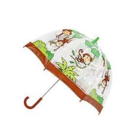 Bugzz Pvc Clear Monkey Umbrella