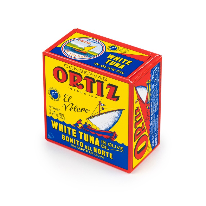 Ortiz White Tuna in Olive Oil, Fresh Tender Slices, Spanish