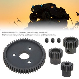 RC 54T Steel Gear, 1/10 54T Harden Steel Main Spur Gear with 15T/17T/19T Gear Compatible with Traxxas Slash 1/10 Model RC Car Car Model Accessory Model Toy