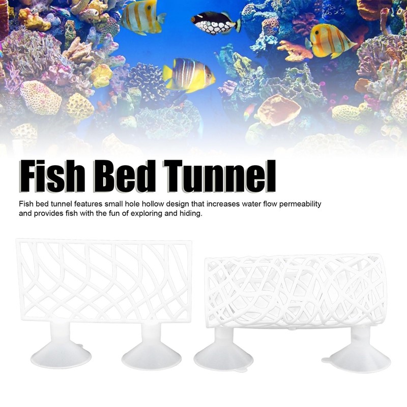 Betta Tunnel, PE Plastic Hollow Betta Fish Tunnel Easy to