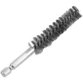 Gokoti Stainless Steel Bore Brush Wire Brush for Power Drill Cleaning Wire Brush Stainless Steel Brush with Hex Shank Handle
