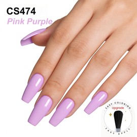 YTD Likomey Pink Purple Gel Nail Polish,15ml Salon Home DIY Manicure and Pedicure Summer Soak Off UV Color Varnish,CS474