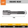 Glomora 1/2" to SDS Adapter, 1/4" Hex Socket Adaptor 1/4"