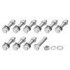 METALLIXITY Hex Head Screws Bolts, Nuts, Flat & Lock Washers