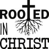 Rooted in Christ Christian Religious Vinyl Decal Sticker for Car/Window/Wall
