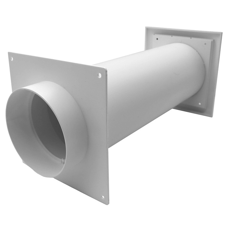 5 Inch Through-Wall Ventilation kit - Adjustable - Louvered Dryer