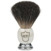 Parker Safety Razor 100% Black Badger Shaving Brush with Marble