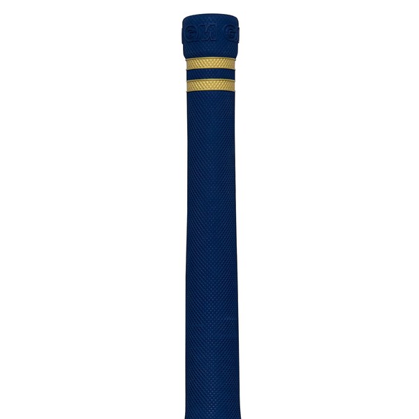 Gunn & Moore GM Official PRO-LITE Premium Rubber Cricket Bat Grips, 12 Grips, Navy Blue/Gold