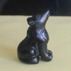 HLbshi Hand Carved Gemstone Crystal Wolf Figurine Animal Statue Carving