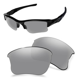 AOZAN ANSI Z87.1 Replacement Lenses Fits Oakley Flak Jacket XLJ OO9009 Sunglasses, Gainsboro Polarised