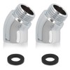 Hand Shower Adapter, 2 Pieces Angle Piece for Shower Head