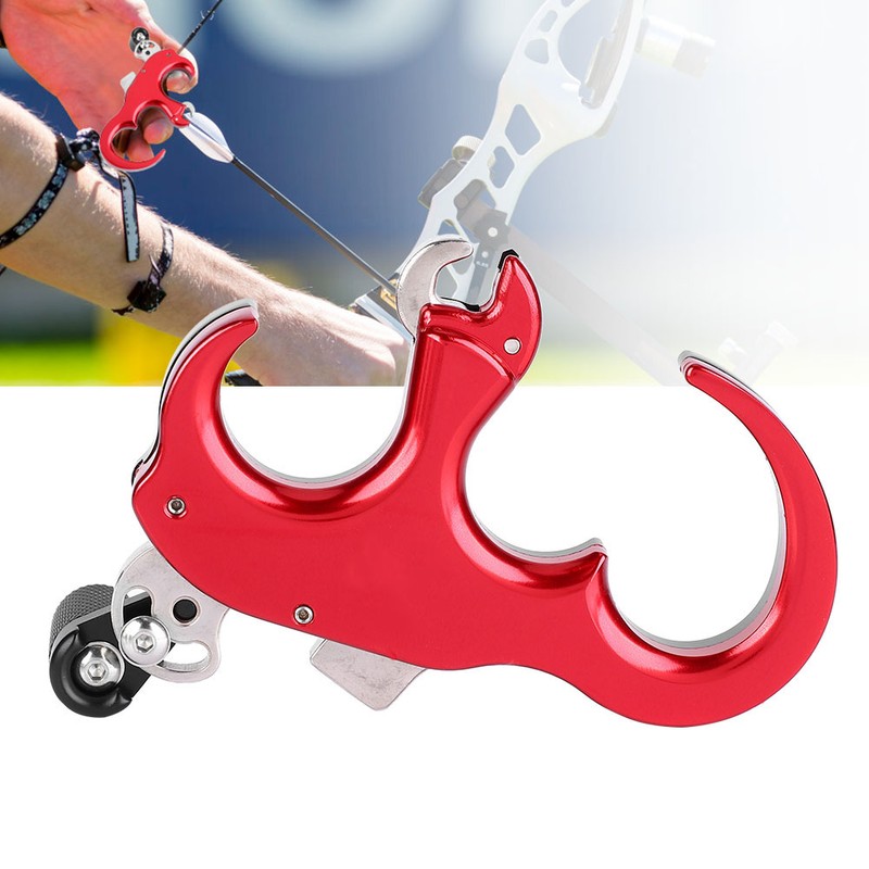 Archery Arrow Release Aids Finger Grip Caliper for Compound Hunting