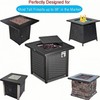 Saking Fire Pit Cover, 38 inch Square Fire Table Covers