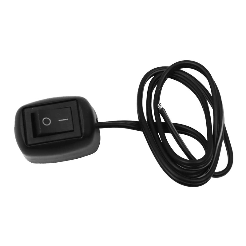 Tiardey DC 10A 12V Paste Type Toggle Switch, Black, Auto