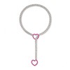 ADEMISHIA Women’ s Slip Chain Necklace with Rose Heart Ring,