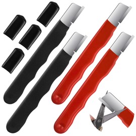 4 Pcs Garden Tool Sharpener, Garden Tool Blade Sharpener for Knife, Portable Blade Sharpener for Axe, Garden Knife Sharpener for Hedge Shears Scissors Pruning Shears Hatchets Scissors Sickle