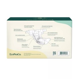 EcoPeaCo. EcoPeaCo Viscose Made from Bamboo Diapers for Sensitive Skin - Size 1